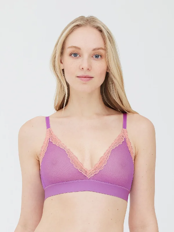 Passion Mesh Plunge Wireless Bra