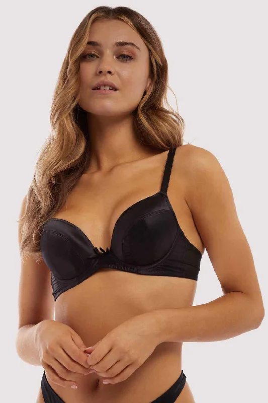 Sophia Black Plunge & Push Up Bra