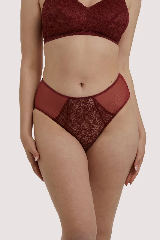 Emma Merlot Wine High Waist Brief