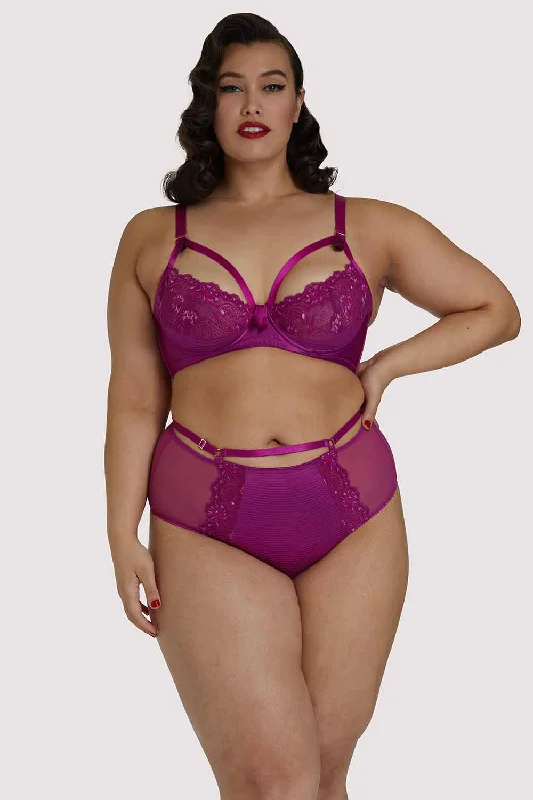 Madame X Magenta Curve High Waist Brief