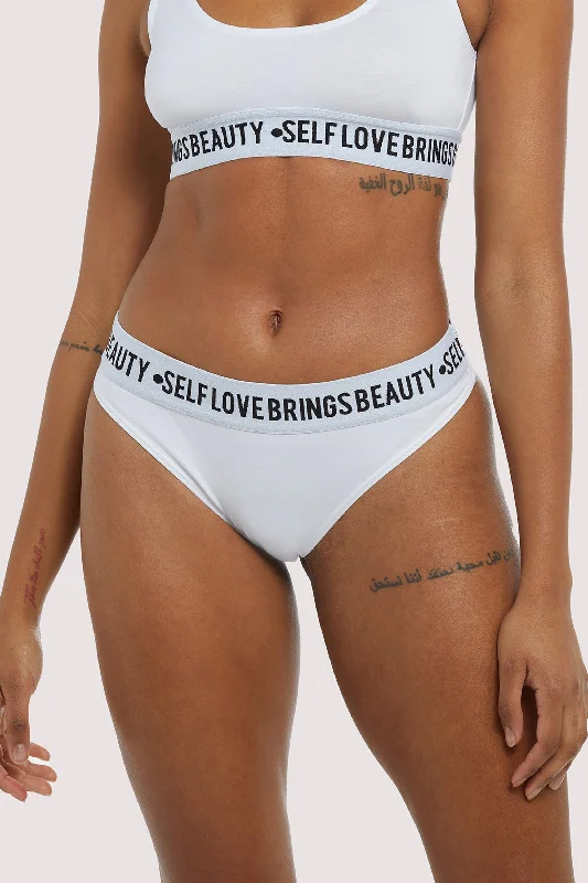 Self Love White Brief