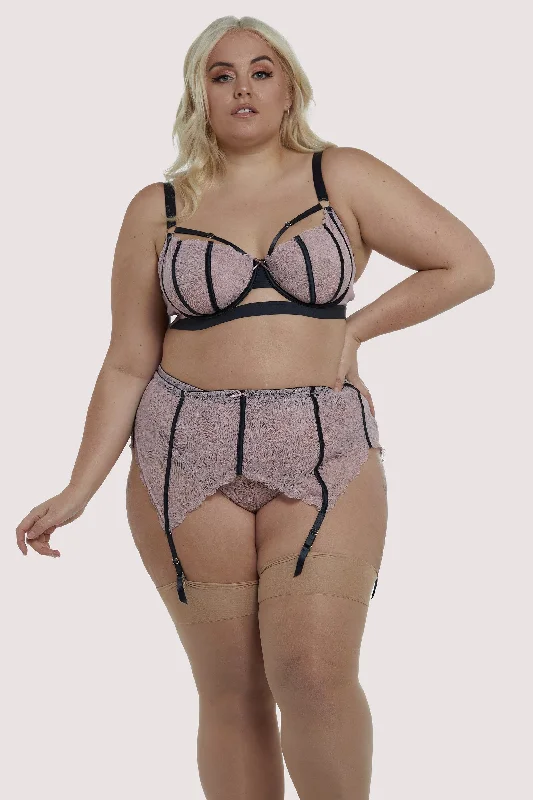 Felicity Hayward Celestina Pink Curve Suspender