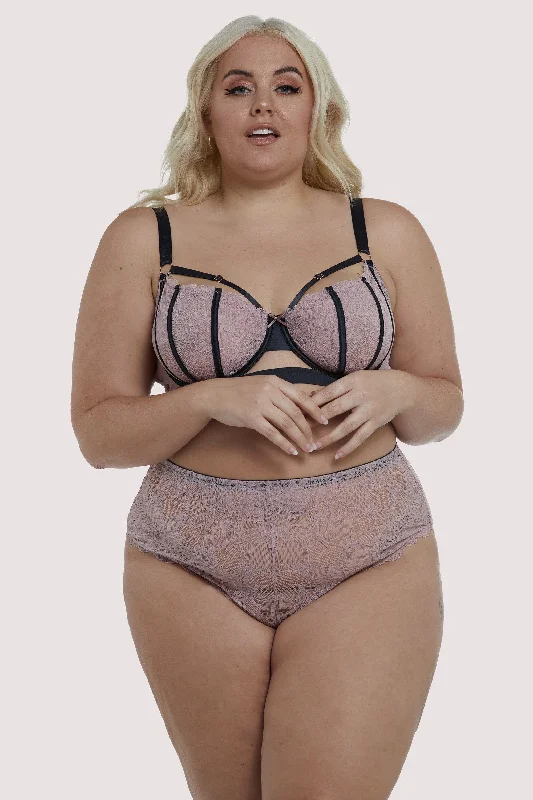 Felicity Hayward Celestina Pink High Waist Curve Brief