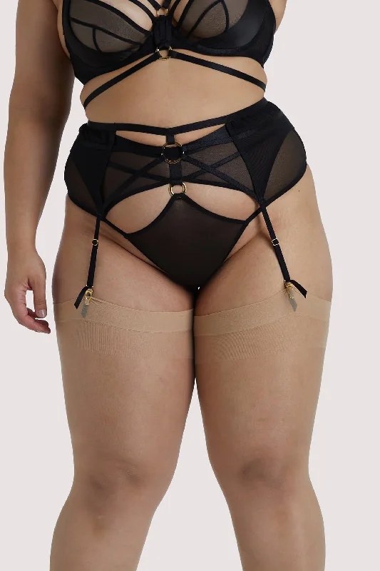 Sierra Black Gold Ring Curve Suspender