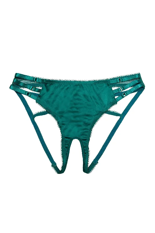 Ava Green Strappy Open Back Brief