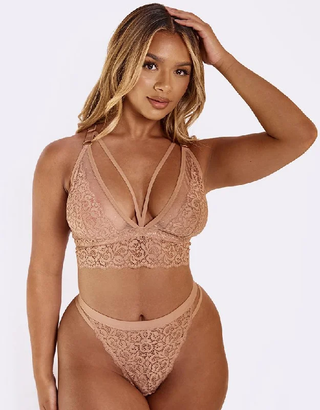 Rougette By Tutti Rouge Aria Bralette Warm Sand