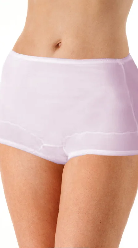 SCALLOP TRIM FULL NYLON PANTY STYLE 719 3-PACK