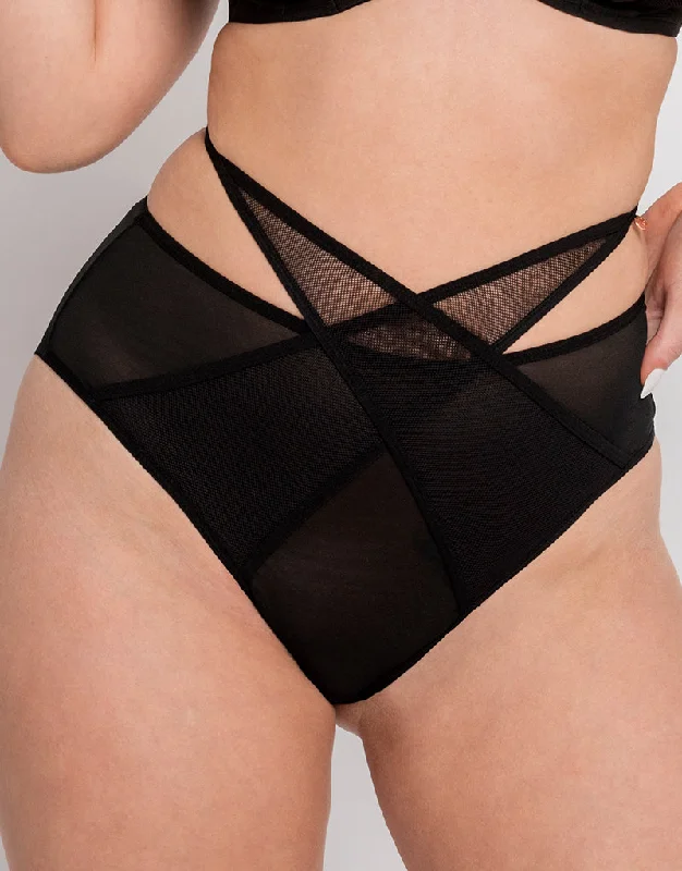 Scantilly Black Magic High Waist Brazilian Brief Black