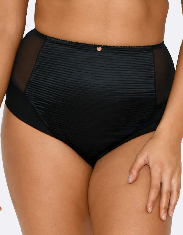 Scantilly by Curvy Kate Brazen High Waist Brief Black