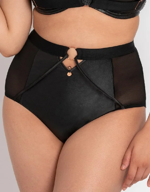 Scantilly Harnessed High Waist Brief Black