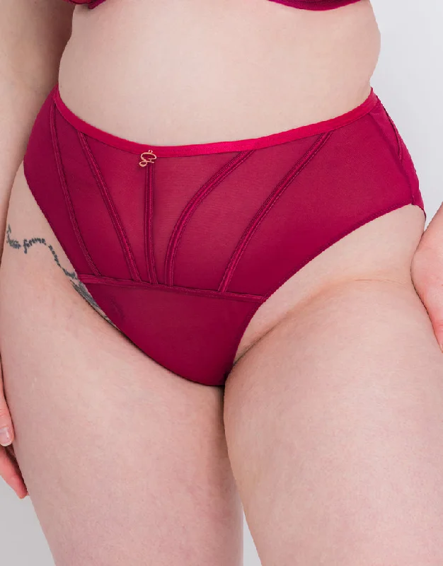 Scantilly Senses High Waist Brief Cherry