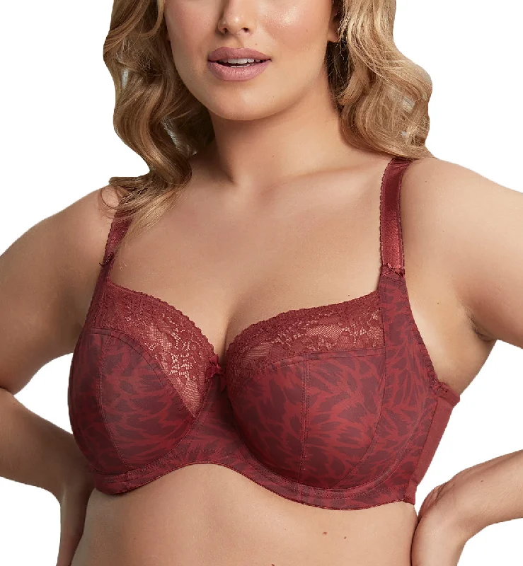 Sculptresse by Panache Chi Chi Balcony Underwire Bra (7695) - Red Animal