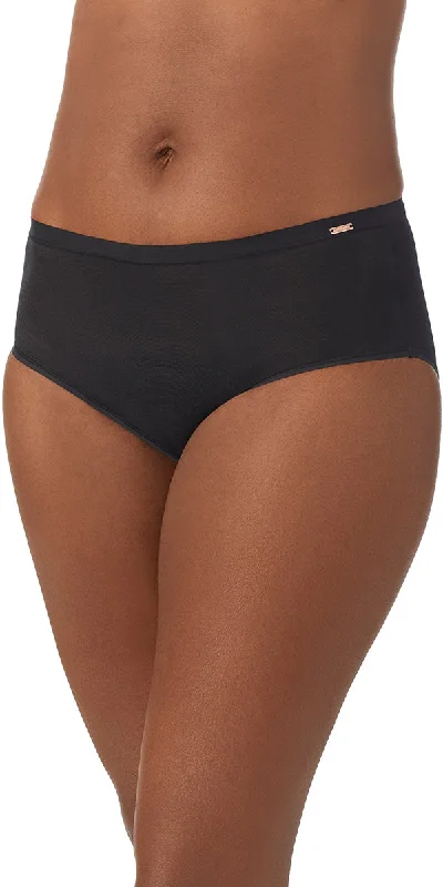 Shimmer Mesh Brief - Black