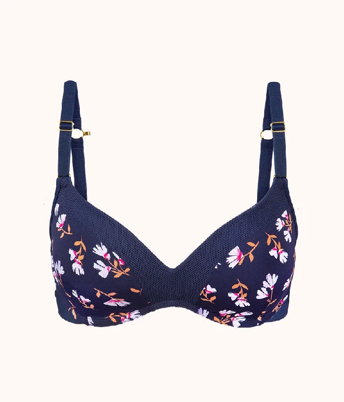 The No-Wire Push-Up: Navy Daisy