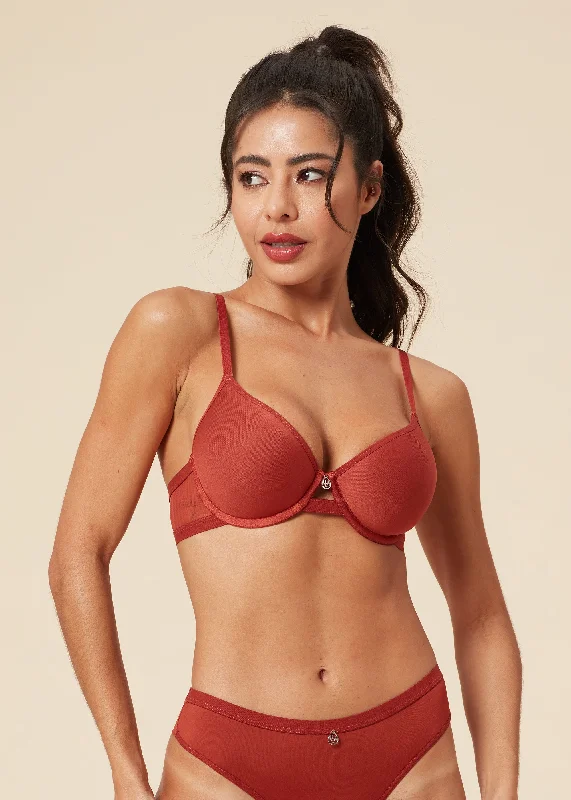 VANESSA Mesh Molded Cup T-shirt Bra