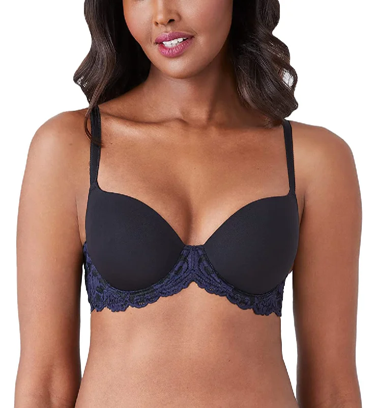 Wacoal Instant Icon Contour Plunge Underwire Bra (853322) - Black Eclipse