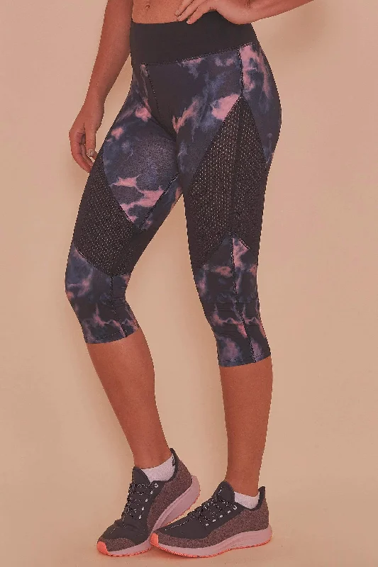 Wolf & Whistle Dark Marble Cropped Leggings