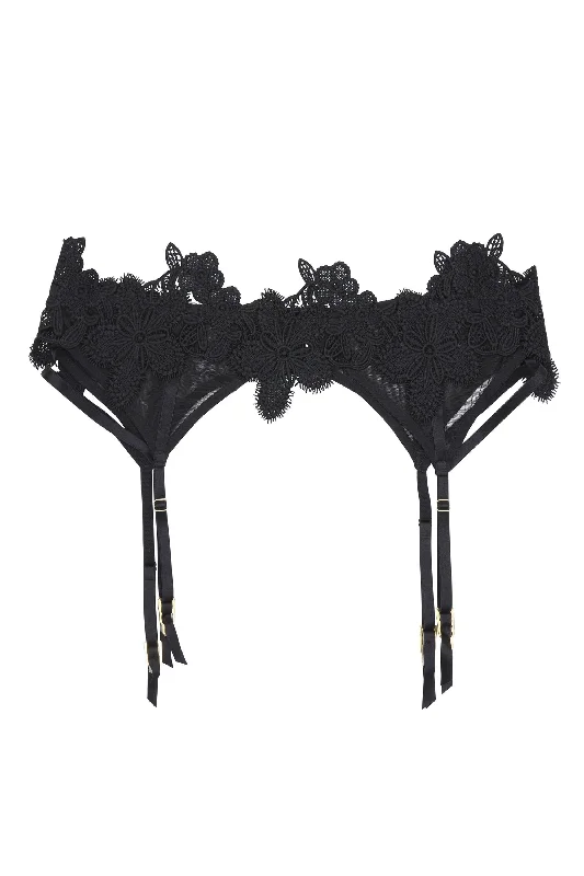 WW x Charlotte McKinney Alyssa Applique Suspender Belt