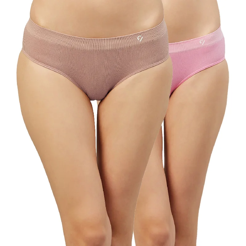 C9 Airwear Ribbed Panty - Nude & Pink - Pack of 2