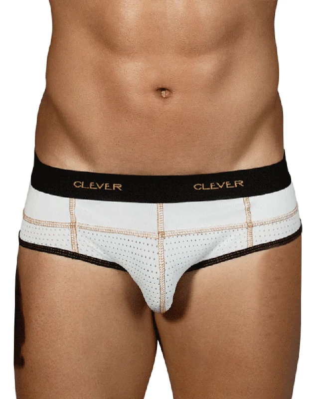 Clever 5317 Sweetness Piping Briefs White