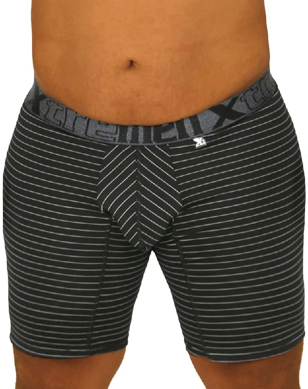 Xtremen 70004 Striped Boxer Briefs